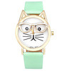 Women Cartoon Watches Ladies 3D Glasses Cat Girl Dial Quartz Wrist Watch montre femme relogio feminino Clock Hours IMY66
