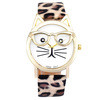 Women Cartoon Watches Ladies 3D Glasses Cat Girl Dial Quartz Wrist Watch montre femme relogio feminino Clock Hours IMY66