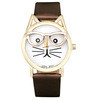 Women Cartoon Watches Ladies 3D Glasses Cat Girl Dial Quartz Wrist Watch montre femme relogio feminino Clock Hours IMY66