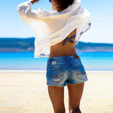 Women Casual Blouse Bohemian Style Elegant Pattern BohoBeach Cover Up Long Sleeve Blouse Tops Shirt Blusas feminina IMY66