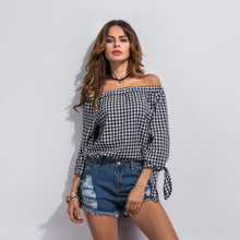 Women Casual Dress Sexy Off Shoulder Plaid Short Party Beach Tops Mini Dress vestidos femininos IMY66