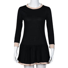 Women Casual Dress Ladies Round Neck Long Sleeve Short s Mini Dress vestidos femininos IMY66