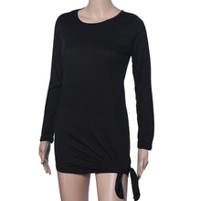 Women Casual Dress Sexy Club Dress Side Slit Women Long Sleeve Bandage Bodycon Party Irregular Mini Dress vestidos IMY66