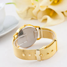 Women Casual Elephant Quartz Stainless Steel Gold Plate Strap Wrist Watch Dresses Watch IMY66