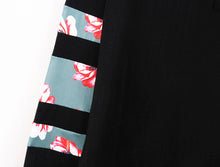 Women Casual Long Sleeve T-Shirts Long Sleeve Cotton Button Floral Print Splice Pullover T-Shirt Tops camisetas y tops IMY66