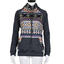 Women Casual Patchwork Sweatshirt Tee Shirts Long Sleeve Printed Kangaroo Pocket Hoodies camisetas y tops IMY66