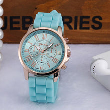 Women Casual Roman Numerals sports Band Silicone Jelly Gel Quartz Analog Wrist Watch IMY66