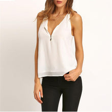 Women Casual Sleeveless Chiffon Blouse Lady Shirts Sexy Condole belt Blouse Women Clothing blusas IMY66