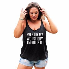 Women Casual Tank Tops Ladies Sexy Letter Print Sleeveless T-Shirt blusas feminino Big Size Black IMY66