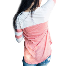 Women Casual Tops V Neck Pullover Long Sleeve Tee Shirts femme Sweatshirts Hoodies Blusas Femininas Pink IMY66