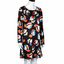 Women Casual Print Swing Dress Ladies Long Sleeve Flared Bodycon Bandage Party Dress Vestidos femininos IMY66