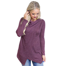 Women Causal Long Sleeve T-Shirt Solid Irregular Loose Cotton Tops Tee Shirts femme camisetas y tops IMY66