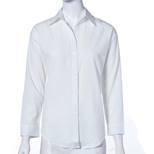 Women Chiffon Blouse Casual Boyfriend Long Sleeve Loose Shirt Big Size Office Shirts V Neck Tops Blusa IMY66