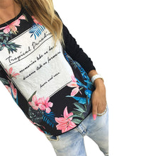 Women Clothes Flower Top Print Sweatshirt Long Sleeve Loose Blouse Women Tops Femme Vetement Femme Roupas IMY66