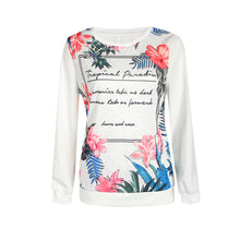 Women Clothes Flower Top Print Sweatshirt Long Sleeve Loose Blouse Women Tops Femme Vetement Femme Roupas IMY66
