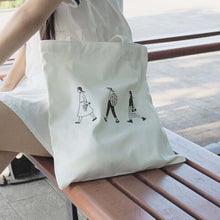 Women Creative Canvas Printing Shoulder Bag Student Handbag Totes Shopper Travel Large Bags bolsas feminina IMY66