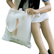 Women Creative Canvas Printing Shoulder Bag Student Handbag Totes Shopper Travel Large Bags bolsas feminina IMY66