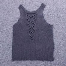 Women Crop Tops Sexy Bandage Bustier Vest Top Sleeveless Blouse Tank Tops Cropped Top For Women IMY66