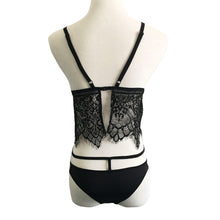 Women Crop Tops Hollow Out Camis Translucent Underwear Sheer Lace Frenum Strap Lingerie Bra Tops Lingerie Bra Briefs Set IMY66