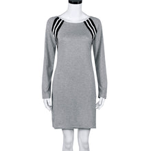 Women Dresses Sexy Zipper Dress Ladies Casual Long-sleeved Bodycon Mini Dress vestido femininos IMY66