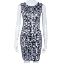 Women Elegant Party Dress Casual Dress Sexy Print Sleeveless Evening Short Mini Dress vestidos femininos IMY66