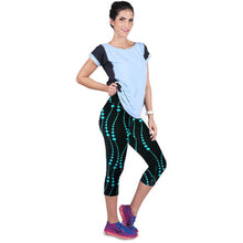 Women Fitness Mid Calf Elastic Pants Leggins Sweatpants Women Printing Legging Jegging IMY66