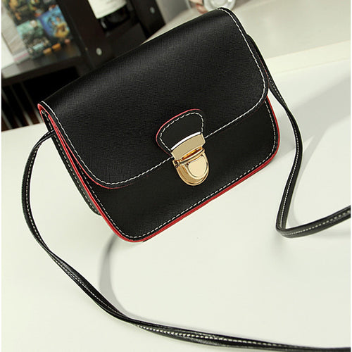 Women Girls PU Leather Bag Satchel Shoulder Bag Cross Body Messenger Tote Handbag bolsa feminina IMY66