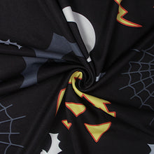 Women Halloween Party Dress Girls Casual Bat Print Long Sleeve Round Neck Swing Mini Dress vestidos femininos IMY66