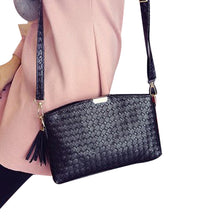 Women Handbag Ladies Weaved Leather Shoulder Crossbody Bag Casual Messenger Bag Tote Purse bolsas feminina IMY66