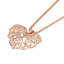 Women Hollow Heart Crystal Rhinestone Pendant Long Chain Necklace Wedding IMY66