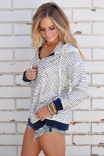 Women Hooded Tee Shirts Ladies Casual Striped Long Sleeve Sweatshirt Jumper Sweater Pullover camisetas y tops IMY66