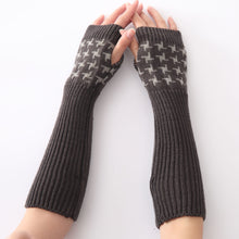 Women Knitted Arm Sleeve Fingerless Gloves Keep Warm Soft Knitting Long Gloves Mitten guantes mujer IMY66