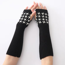 Women Knitted Arm Sleeve Fingerless Gloves Keep Warm Soft Knitting Long Gloves Mitten guantes mujer IMY66