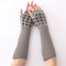 Women Knitted Arm Sleeve Fingerless Gloves Keep Warm Soft Knitting Long Gloves Mitten guantes mujer IMY66