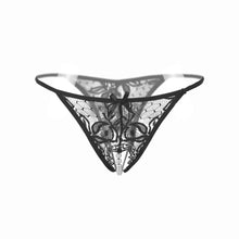 Women Lace Crotchless Panties Crotch Thong With Pearls Massaging Underwear Thongs G-string Intimates Briefs Underpants IMY66