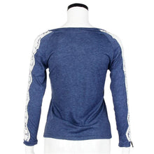 Women Lace Splice Blouse Loose Tops Long Sleeve Blouse Ladies Casual Clothing Shirt blusa feminina IMY66