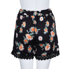 Women Ladies Casual Shorts Sexy Flower Print Lace Shorts High Waist Shorts Beach Wear IMY66