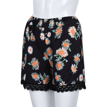 Women Ladies Casual Shorts Sexy Flower Print Lace Shorts High Waist Shorts Beach Wear IMY66