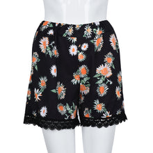 Women Ladies Casual Shorts Sexy Flower Print Lace Shorts High Waist Shorts Beach Wear IMY66