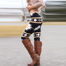 Women Lady Casual Skinny Geometric Print Stretchy Jegging Pants Slim Leggings Pencil Skinny Pants Trousers for Women IMY66