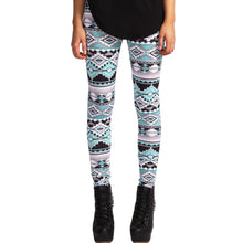 Women Lady Casual Skinny Geometric Print Stretchy Jegging Pants Slim Leggings Soft Stretchy Jegging Pants Slim Leggings IMY66