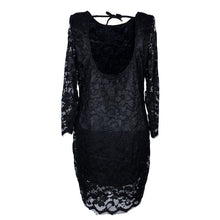 Women Lady Sexy Backless Club Wear Bandage BodyCon Lace Evening Party mini Black/White Dress Vestidos IMY66