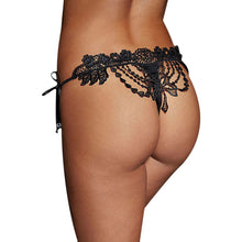 Women Lady's Sexy Thongs Lace Lady Briefs Lingerie Knickers G-string T-back Thongs Panties Underwear Black IMY66