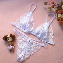 Women Lady sex product Lingerie Lace porn three point Underwear Nightwear Sleepwear G-string Lingerie IMY66