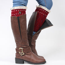 Women Leg Warmer Lace Hollow Out Button Crochet Knitted Leg Warmers Plush Cover Trim Socks boot cuff IMY66