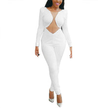 Women Long Sleeve Bandage Bodycon Jumpsuit Sexy Clubwear High Waist See Through Romper Long Trousers macacao feminino IMY66