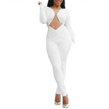 Women Long Sleeve Bandage Bodycon Jumpsuit Sexy Clubwear High Waist See Through Romper Long Trousers macacao feminino IMY66