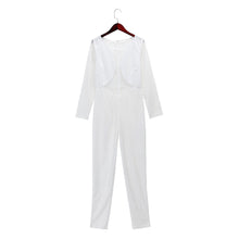 Women Long Sleeve Bandage Bodycon Jumpsuit Sexy Clubwear High Waist See Through Romper Long Trousers macacao feminino IMY66