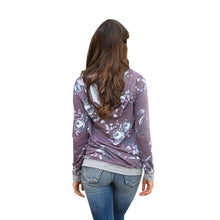 Women Long Sleeve Cotton Sweatshirt Hoodies T-Shirts Long Sleeve Hooded Floral Print Pullover camisetas y tops IMY66