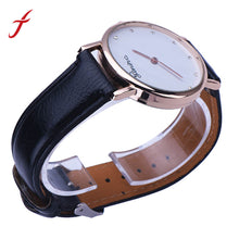 Women Luxury Rhinestone Watch Faux Leather Analog Quartz Wrist Watch Watches For Women reloj mujer IMY66